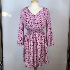 J. Gee pink floral dress, Large